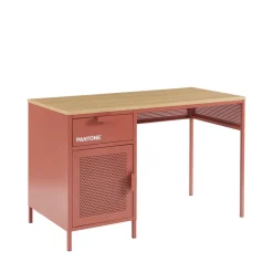 NINO Bureau 1 porte 1 tiroir en métal PANTONE L120cm