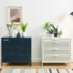 NINO Commode 4 tiroirs en métal PANTONE L80cm