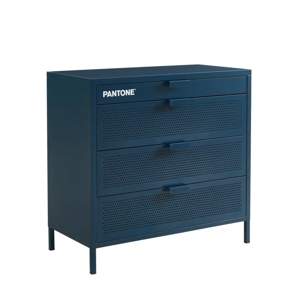 NINO Commode 4 tiroirs en métal PANTONE L80cm