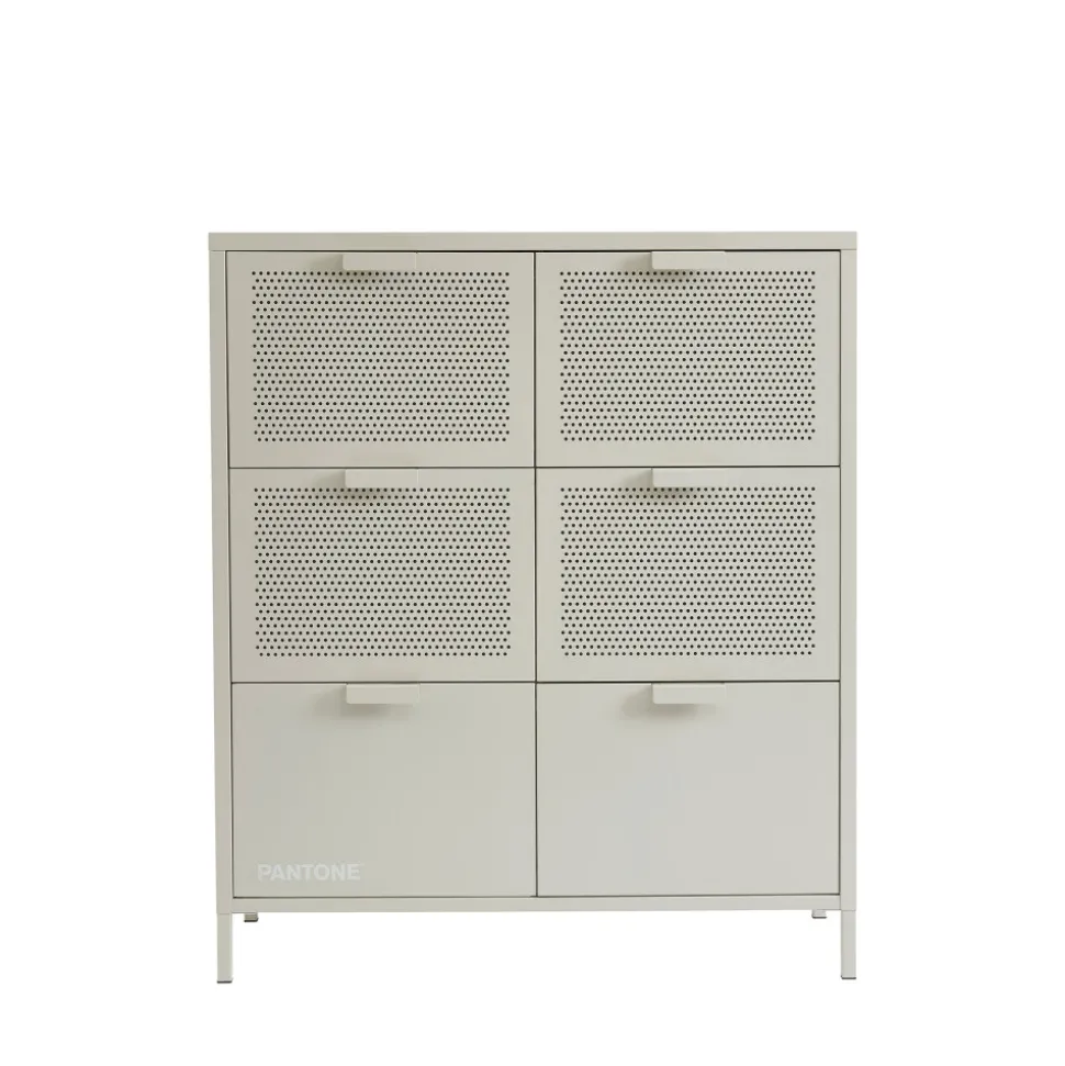 NINO Commode 6 tiroirs en métal PANTONE L90cm