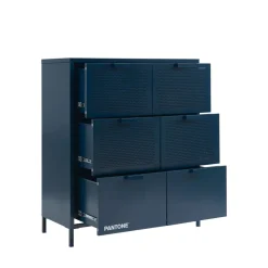 NINO Commode 6 tiroirs en métal PANTONE L90cm