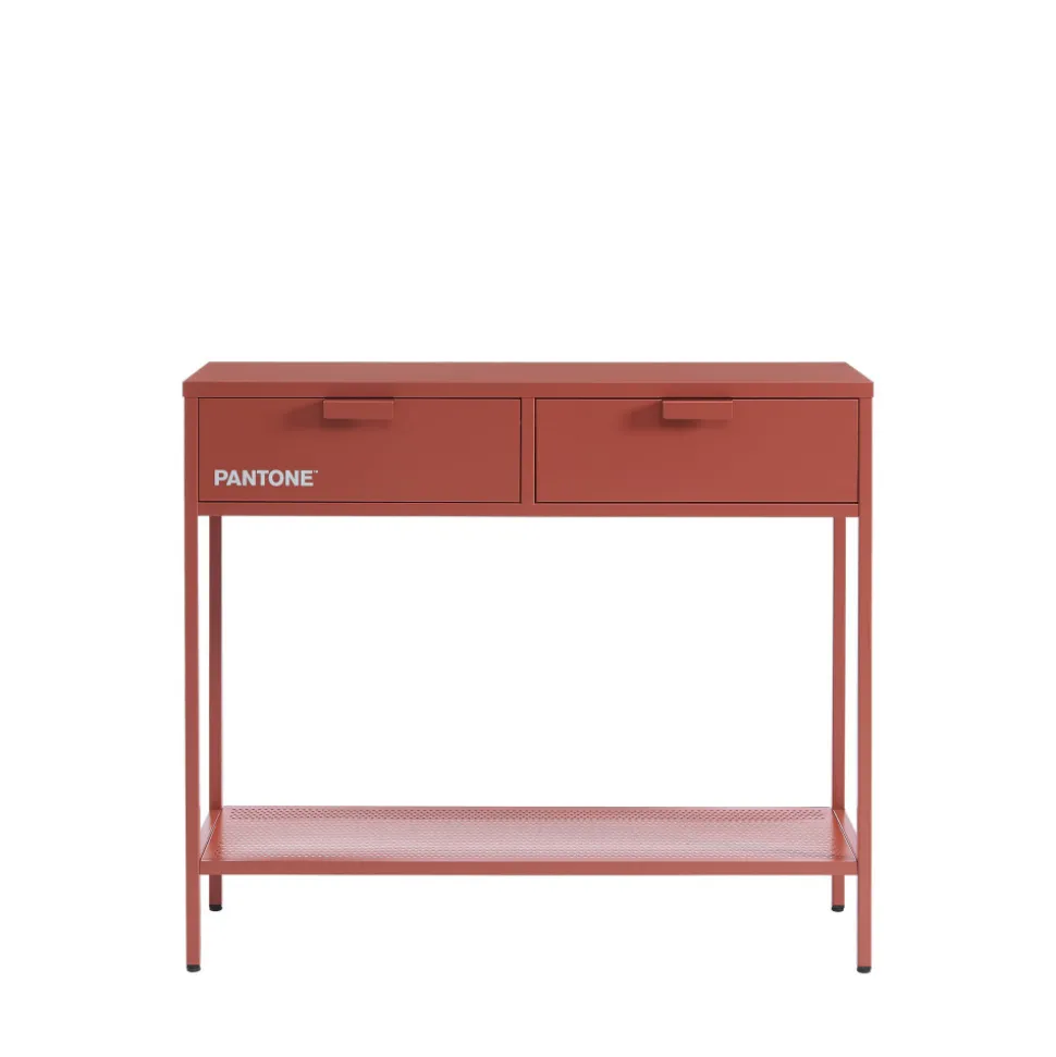 NINO Console 2 tiroirs en métal PANTONE L100cm