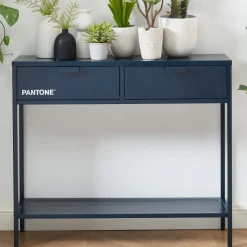 NINO Console 2 tiroirs en métal PANTONE L100cm
