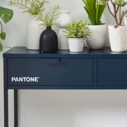 NINO Console 2 tiroirs en métal PANTONE L100cm