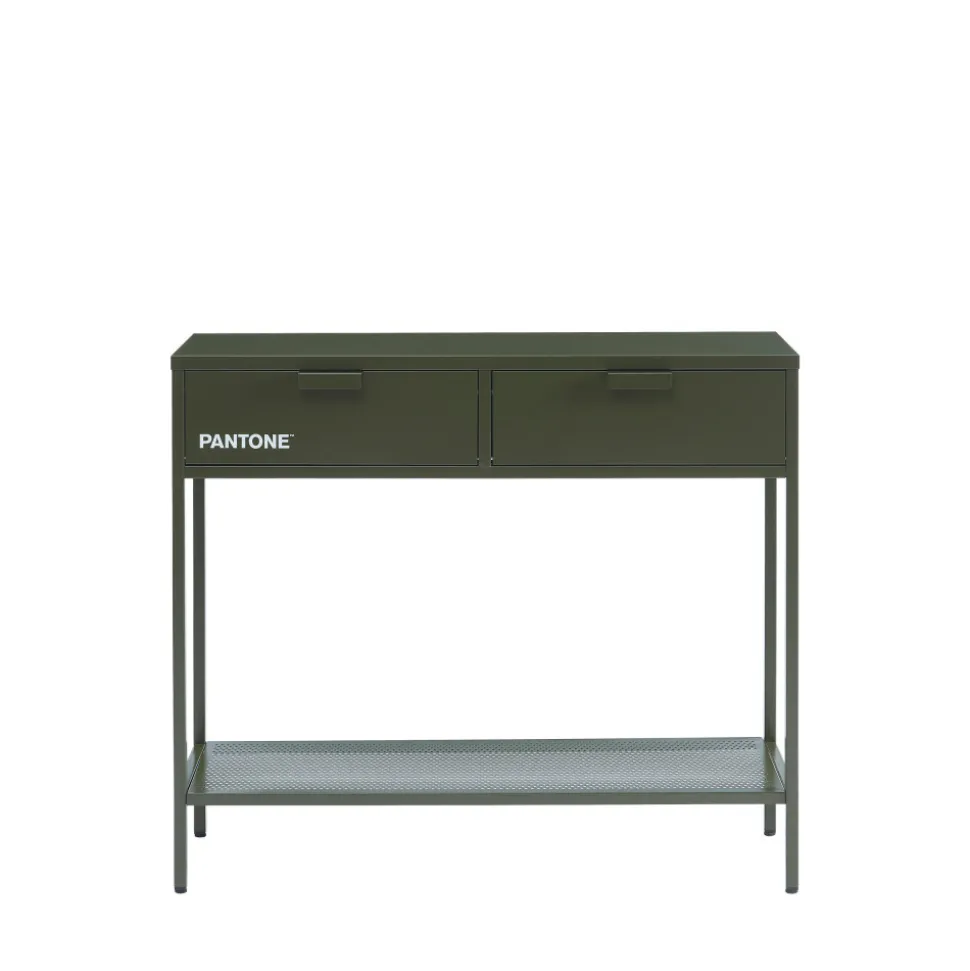 NINO Console 2 tiroirs en métal PANTONE L100cm