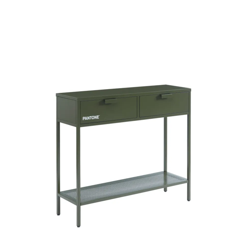 NINO Console 2 tiroirs en métal PANTONE L100cm
