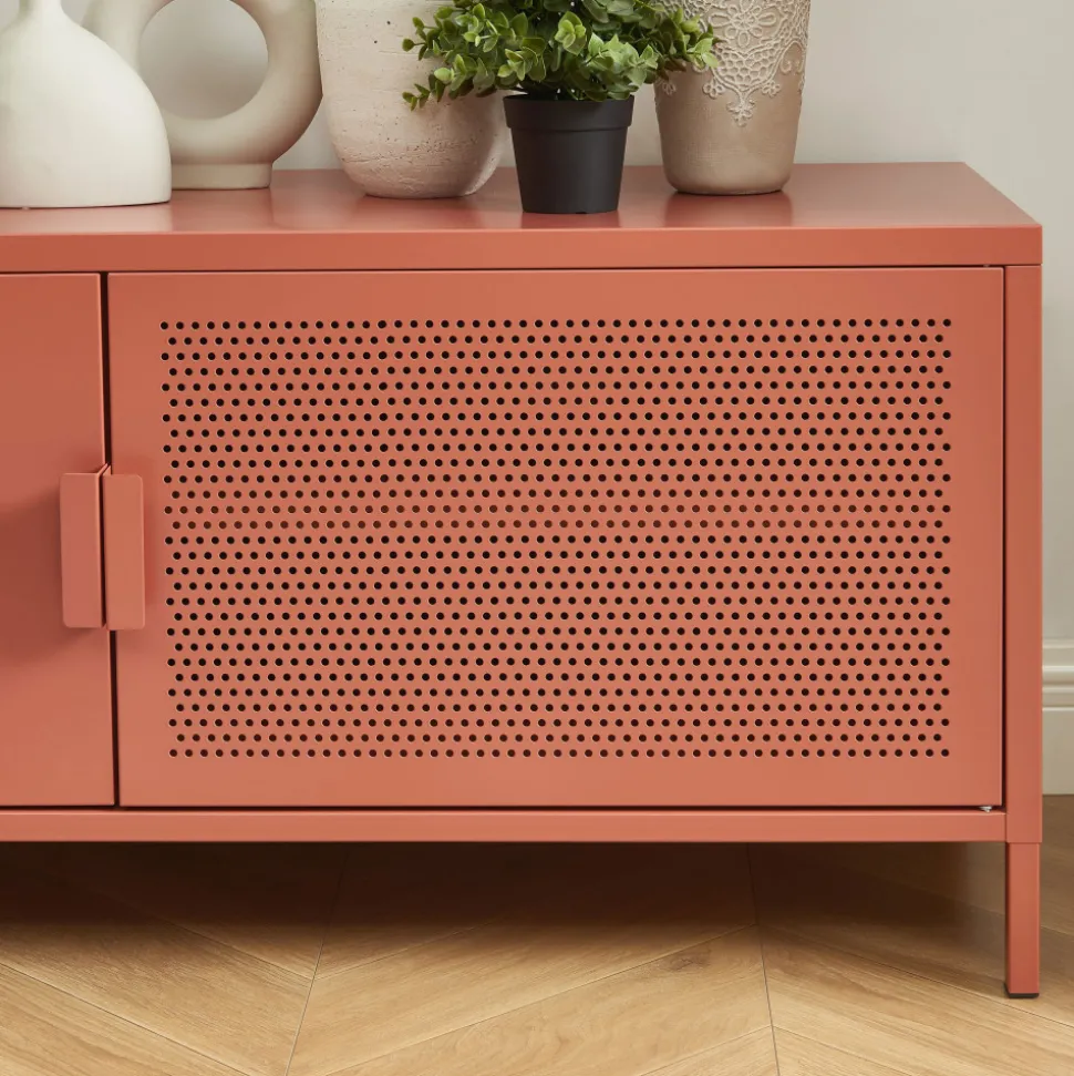 NINO Meuble TV 2 portes en métal PANTONE L120cm