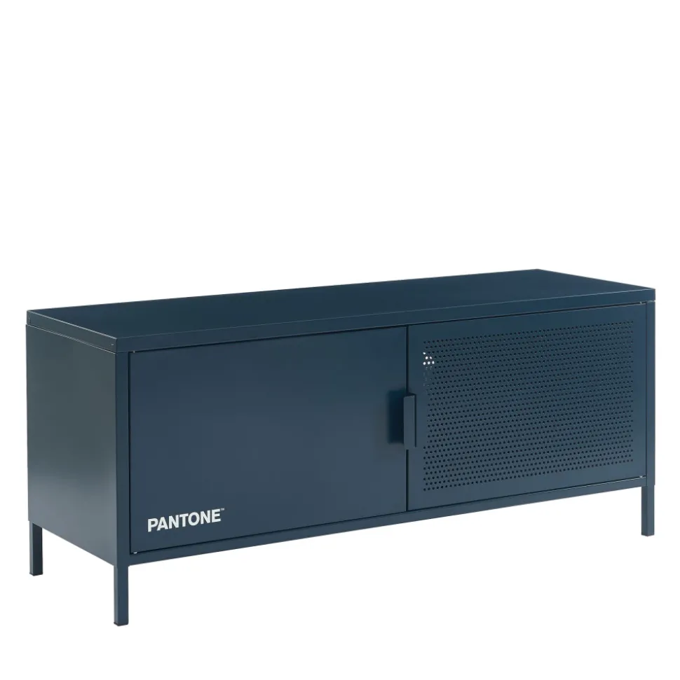 NINO Meuble TV 2 portes en métal PANTONE L120cm