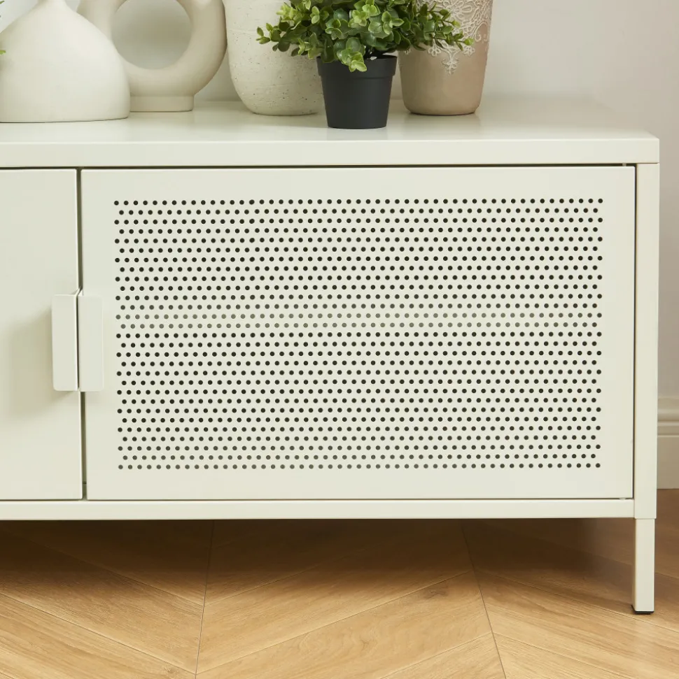 NINO Meuble TV 2 portes en métal PANTONE L120cm
