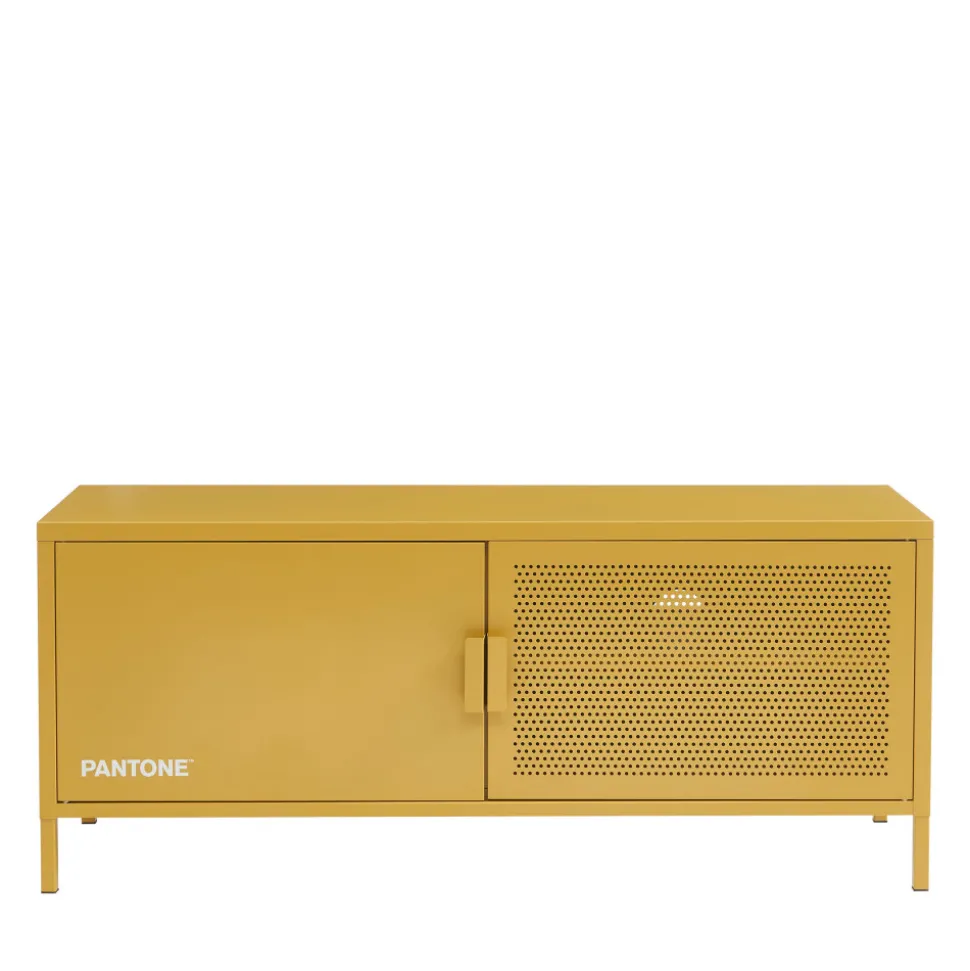 NINO Meuble TV 2 portes en métal PANTONE L120cm