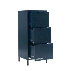 NINO Petit meuble de rangement 3 tiroirs en métal PANTONE H105cm