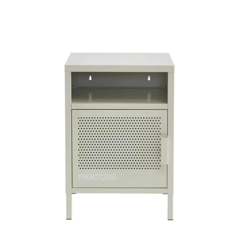 NINO Table de chevet 1 porte en métal PANTONE