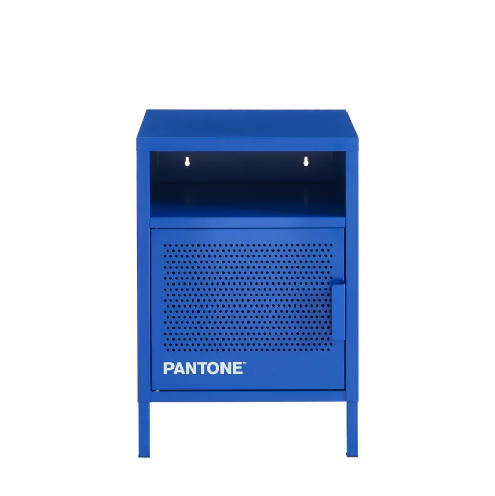 NINO Table de chevet 1 porte en métal PANTONE