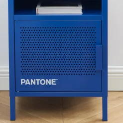 NINO Table de chevet 1 porte en métal PANTONE