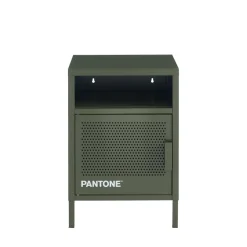 NINO Table de chevet 1 porte en métal PANTONE