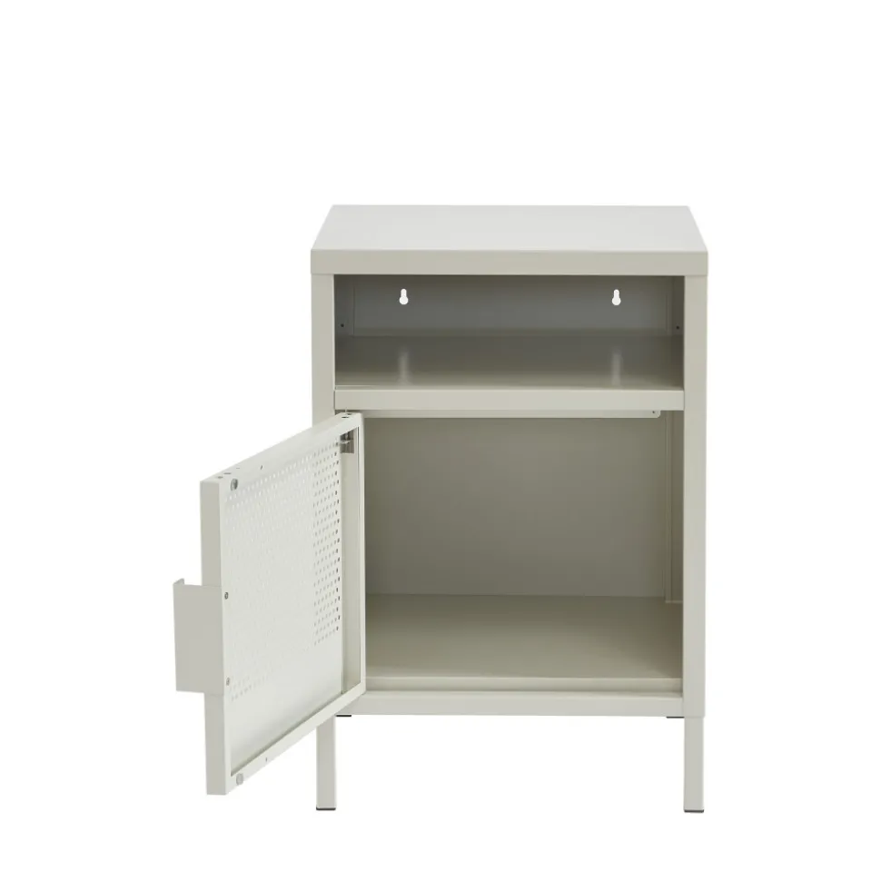 NINO Table de chevet 1 porte en métal PANTONE