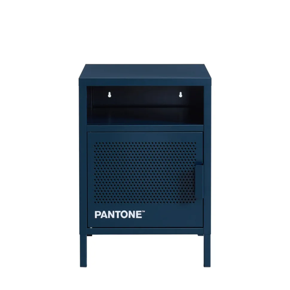 NINO Table de chevet 1 porte en métal PANTONE