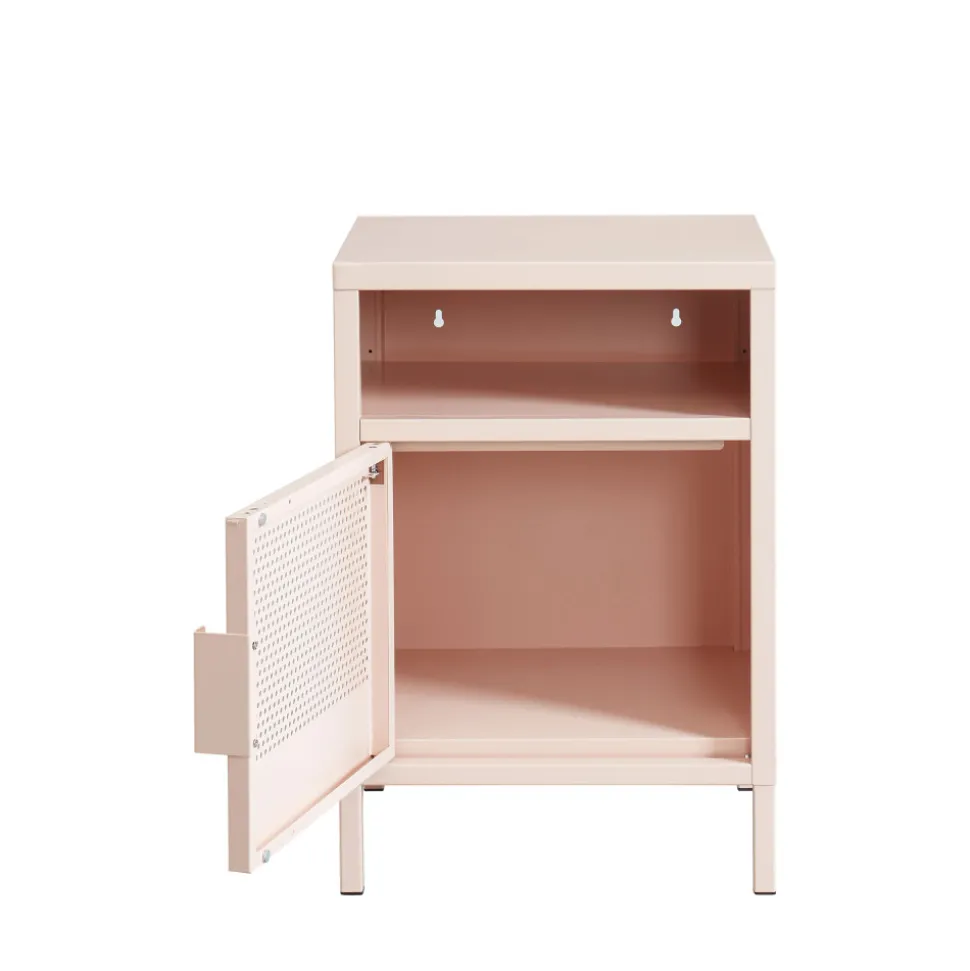 NINO Table de chevet 1 porte en métal PANTONE