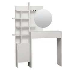 NIYA Coiffeuse 1 tiroir avec miroir L71,50cm
