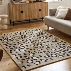 NOMAD Tapis contemporain à motifs léopard