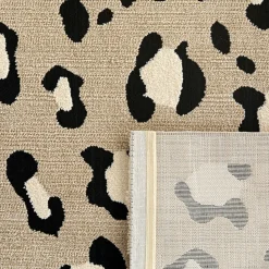 NOMAD Tapis contemporain à motifs léopard