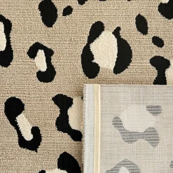 NOMAD Tapis contemporain à motifs léopard