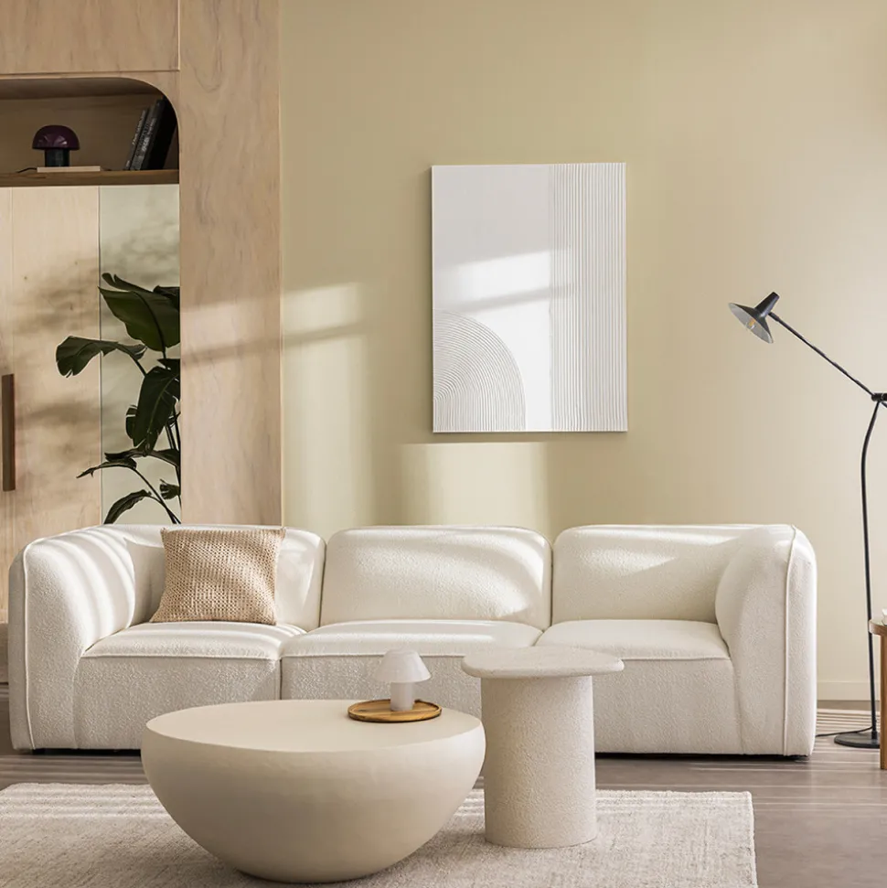 NOOR Angle réversible pour canapé modulable en tissu bouclette
