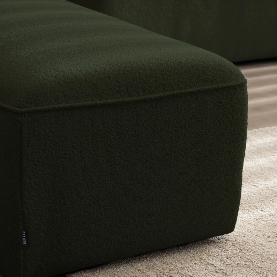 NOOR Angle réversible pour canapé modulable en tissu bouclette