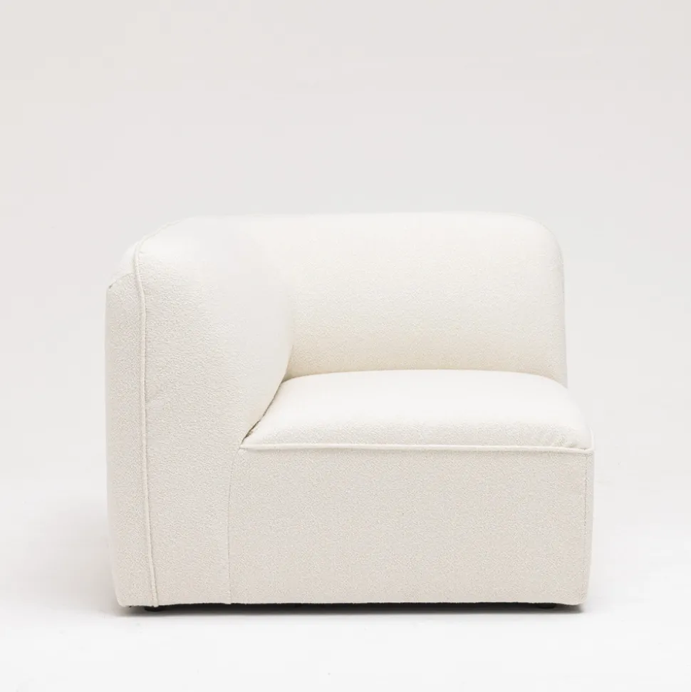 NOOR Angle réversible pour canapé modulable en tissu bouclette