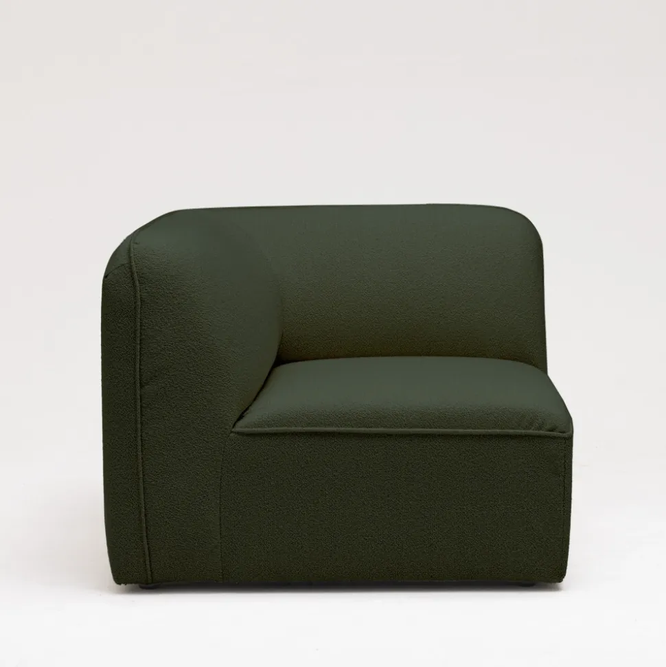 NOOR Angle réversible pour canapé modulable en tissu bouclette