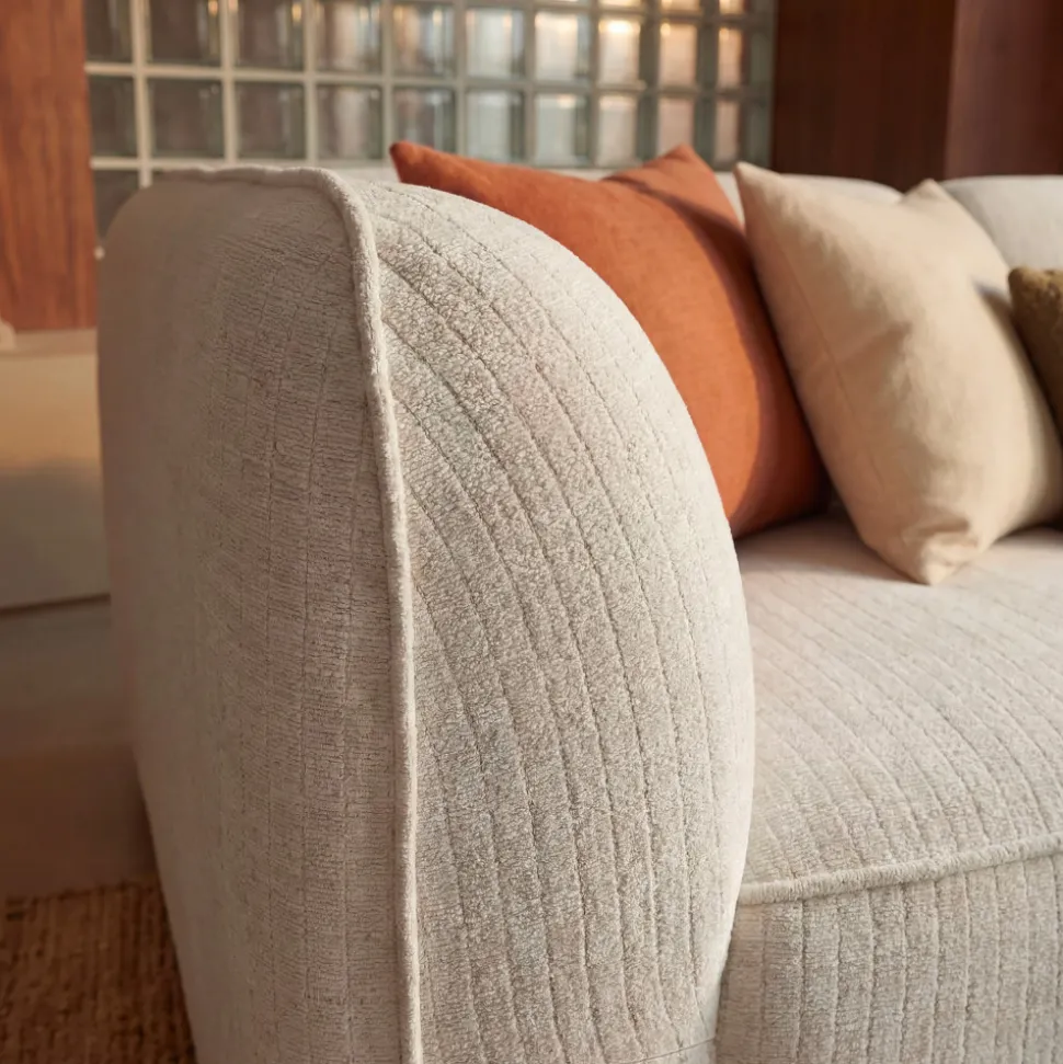 NOOR Chauffeuse pour canapé modulable en velours côtelé