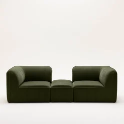 NOOR Pouf pour canapé modulable en tissu