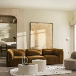 NOOR Pouf pour canapé modulable en tissu