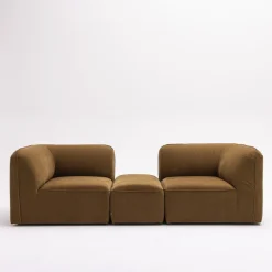 NOOR Pouf pour canapé modulable en tissu