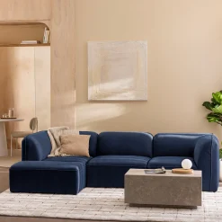 NOOR Pouf pour canapé modulable en tissu