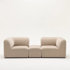NOOR Pouf pour canapé modulable en tissu