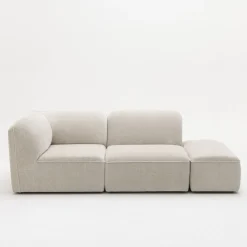 NOOR Pouf pour canapé modulable en velours côtelé