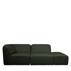 NOOR Pouf pour canapé modulable en tissu bouclette