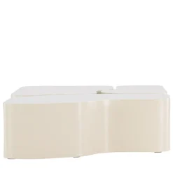NORLAND Lot de 3 tables basses organiques en bois 92x70cm