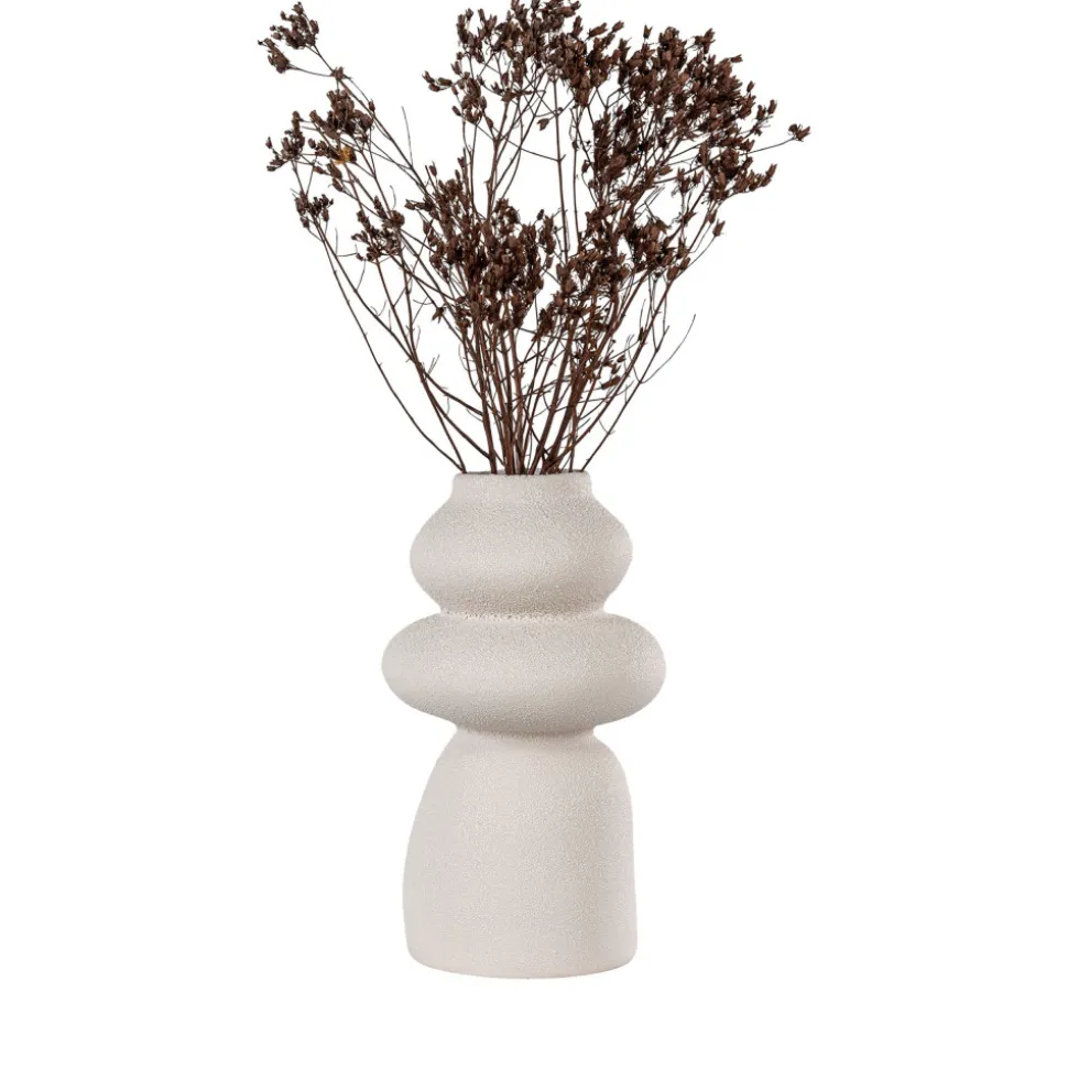 NOSARA Vase de forme organique en grès H26,5cm