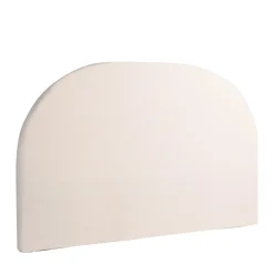 NOUSSA Tête de lit en coton et lin demi-lune L170cm