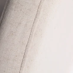 NOUSSA Tête de lit en coton et lin demi-lune L170cm