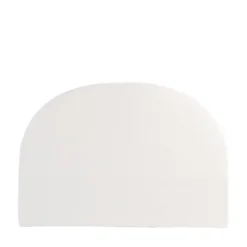 NOUSSA Tête de lit en tissu bouclette demi-lune L170cm
