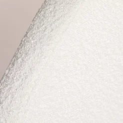 NOUSSA Tête de lit en tissu bouclette demi-lune L150cm