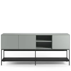 NOXA Buffet 3 portes en bois et métal L180cm