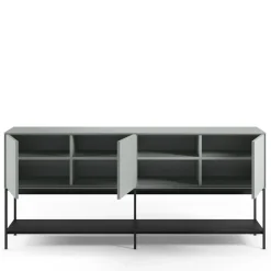 NOXA Buffet 3 portes en bois et métal L180cm