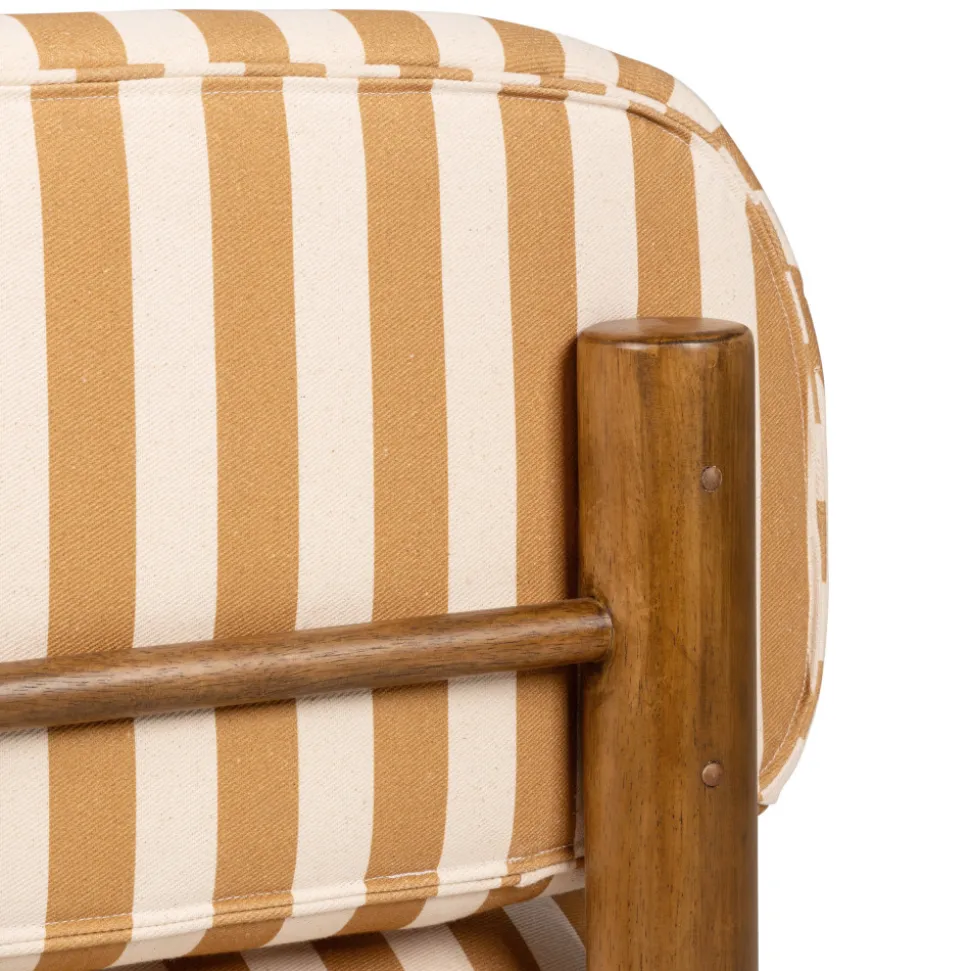 NUBO Fauteuil en tissu et bois