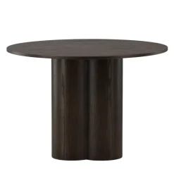 OLIVIA Table à manger 4 personnes ronde en bois