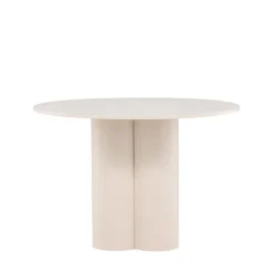 OLIVIA Table à manger 4 personnes ronde en bois
