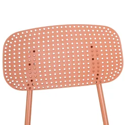 ORKA Ensemble table et chaises de jardin 4 personnes en métal
